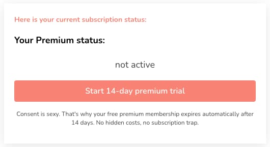 Fase de prueba premium