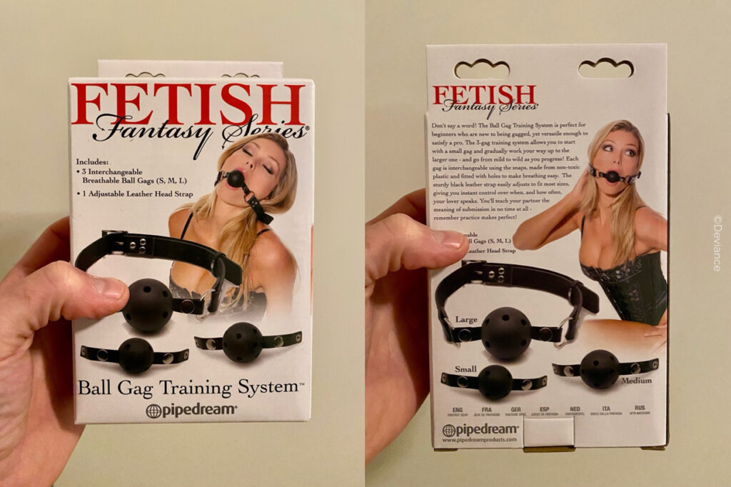 Gag Ball in der Originalverpackung der Fetish Fantasy Series.