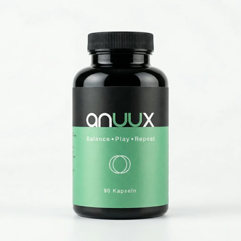 anuux Kapseln zur Unterstützung der Analsex Vorbereitung – bio-vegan, hergestellt in Deutschland.